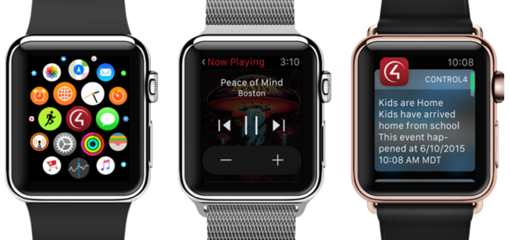 Apple Music with Control4 on Apple Watch